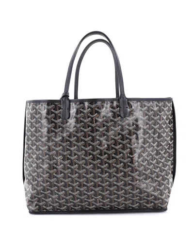 Pre-owned Pre-owned Goyard  Goyard Pm Anjou Reversible Tote Coated Canvas In Black