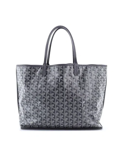 Pre-owned Pre-owned Goyard  Goyard Pm Anjou Reversible Tote Coated Canvas In Gray
