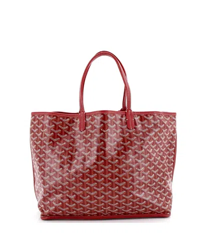 Pre-owned Pre-owned Goyard  Goyard Pm Anjou Reversible Tote Coated Canvas In Red