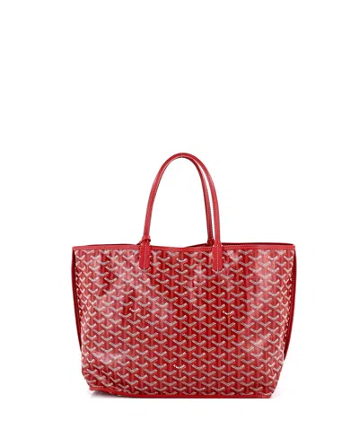 Pre-owned Pre-owned Goyard  Goyard Pm Anjou Reversible Tote Coated Canvas In Red