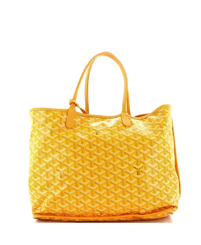 Pre-owned Pre-owned Goyard  Goyard Pm Anjou Reversible Tote Coated Canvas In Yellow