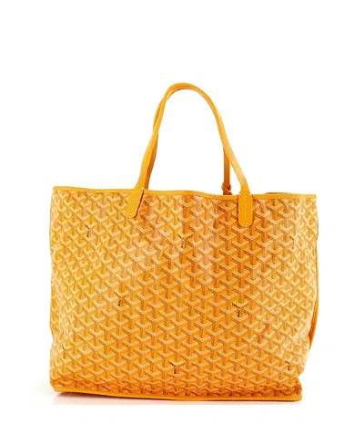 Pre-owned Pre-owned Goyard  Goyard Pm Anjou Reversible Tote Coated Canvas In Yellow