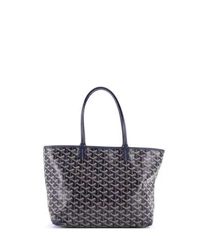 Pre-owned Pre-owned Goyard  Goyard Pm Artois Tote Coated Canvas In Blue