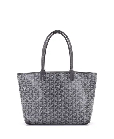 Pre-owned Pre-owned Goyard  Goyard Pm Artois Tote Coated Canvas In Gray