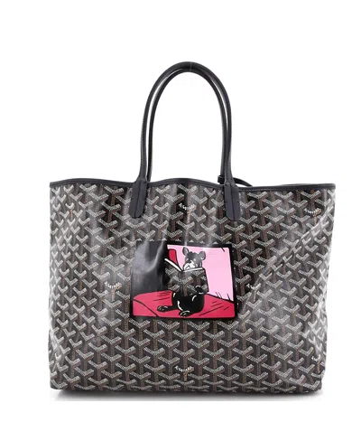Pre-owned Pre-owned Goyard  Goyard Pm Artois Tote Printed Coated Canvas In Black