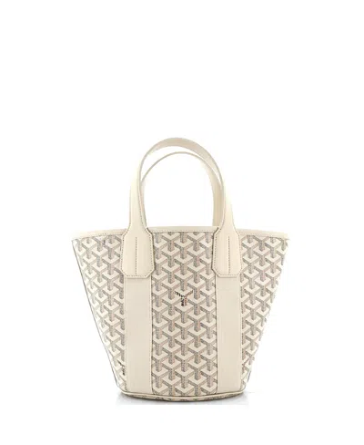 Pre-owned Pre-owned Goyard  Goyard Pm Belharra Tote Coated Canvas In Neutral