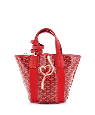 Pre-owned Pre-owned Goyard  Goyard Pm Belharra Tote Printed Coated Canvas