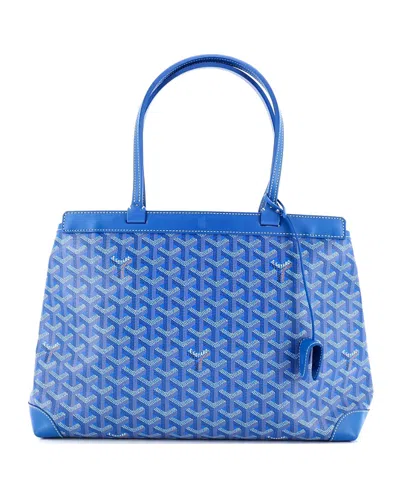 Pre-owned Pre-owned Goyard  Goyard Pm Bellechasse Bag Coated Canvas In Blue
