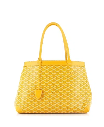 Pre-owned Pre-owned Goyard  Goyard Pm Bellechasse Bag Coated Canvas In Yellow