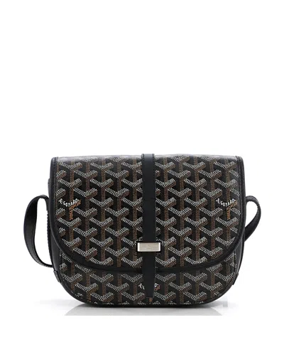 Pre-owned Pre-owned Goyard  Goyard Pm Belvedere Ii Messenger Bag Coated Canvas In Black