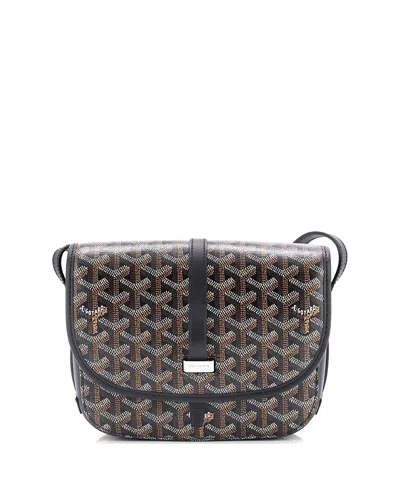 Pre-owned Pre-owned Goyard  Goyard Pm Belvedere Ii Messenger Bag Coated Canvas In Black