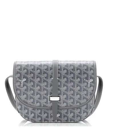 Pre-owned Pre-owned Goyard  Goyard Pm Belvedere Ii Messenger Bag Coated Canvas In Gray