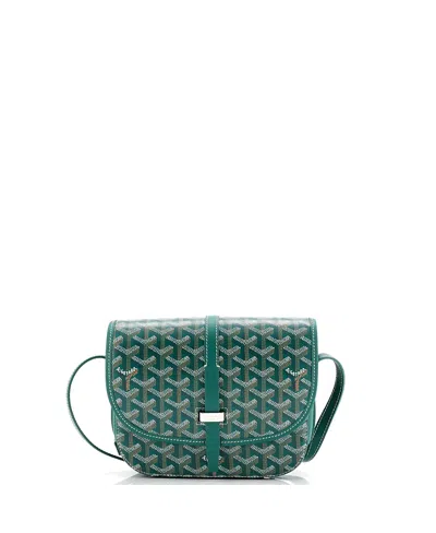 Pre-owned Pre-owned Goyard  Goyard Pm Belvedere Ii Messenger Bag Coated Canvas In Green