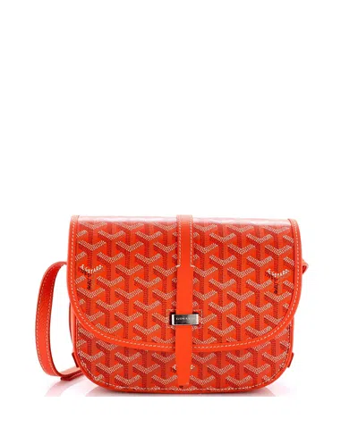 Pre-owned Pre-owned Goyard  Goyard Pm Belvedere Ii Messenger Bag Coated Canvas In Orange