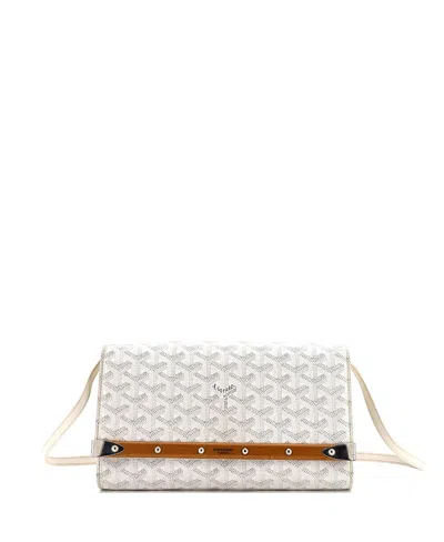 Pre-owned Pre-owned Goyard  Goyard Pm Monte Carlo Clutch With Strap Coated Canvas