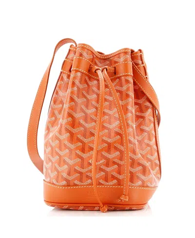 Pre-owned Pre-owned Goyard  Goyard Pm Petit Flot Bucket Bag Coated Canvas