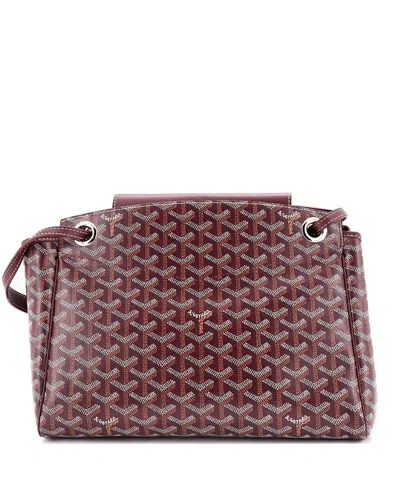 Pre-owned Pre-owned Goyard  Goyard Pm Rouette Bag Coated Canvas In Red
