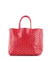 PRE-OWNED GOYARD PRE-OWNED GOYARD PM SAINT LOUIS REVERSIBLE TOTE COATED CANVAS AND PRINTED CANVAS
