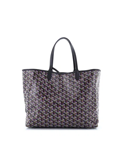 Pre-owned Pre-owned Goyard  Goyard Pm Saint Louis Tote Claire Voie Coated Canvas In Black