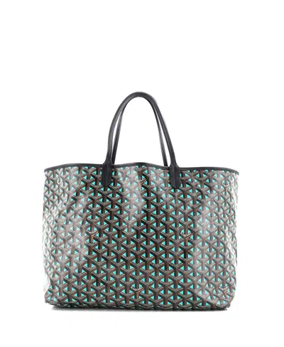 Pre-owned Pre-owned Goyard  Goyard Pm Saint Louis Tote Claire Voie Coated Canvas In Black