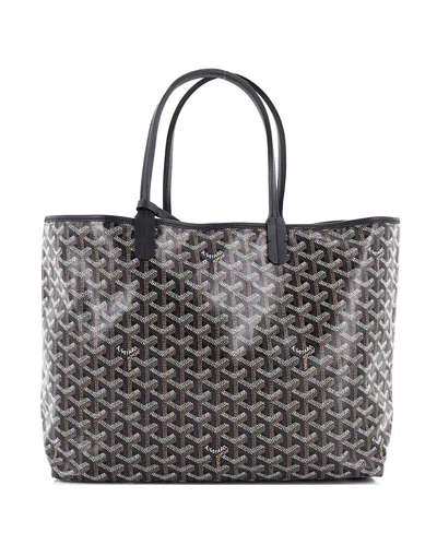 Pre-owned Pre-owned Goyard  Goyard Pm Saint Louis Tote Coated Canvas In Black