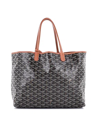 Pre-owned Pre-owned Goyard  Goyard Pm Saint Louis Tote Coated Canvas In Black