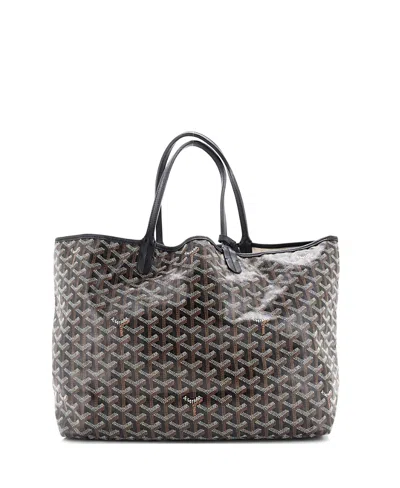 Pre-owned Pre-owned Goyard  Goyard Pm Saint Louis Tote Coated Canvas In Black