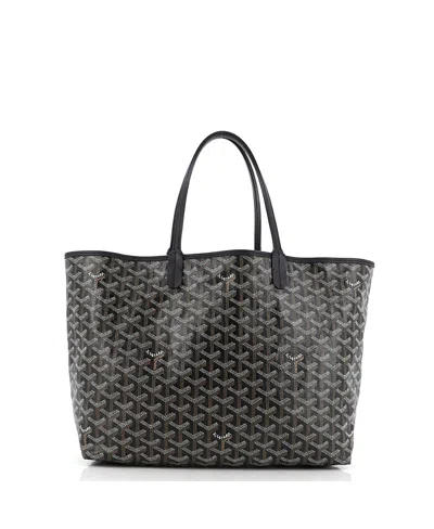Pre-owned Pre-owned Goyard  Goyard Pm Saint Louis Tote Coated Canvas In Black