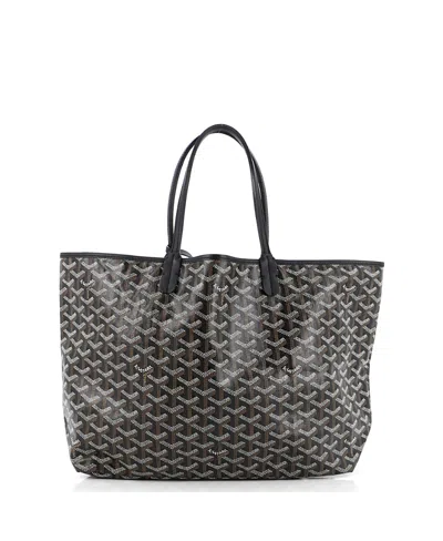 Pre-owned Pre-owned Goyard  Goyard Pm Saint Louis Tote Coated Canvas In Black