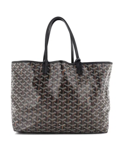 Pre-owned Pre-owned Goyard  Goyard Pm Saint Louis Tote Coated Canvas In Black