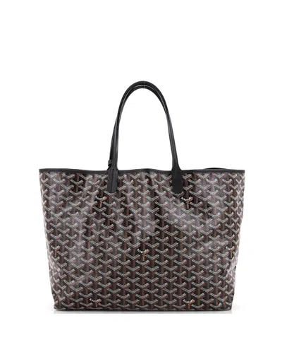 Pre-owned Pre-owned Goyard  Goyard Pm Saint Louis Tote Coated Canvas In Black