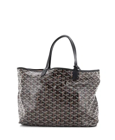 Pre-owned Pre-owned Goyard  Goyard Pm Saint Louis Tote Coated Canvas In Black