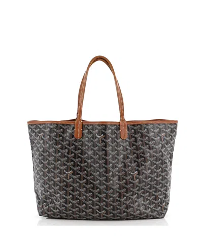Pre-owned Pre-owned Goyard  Goyard Pm Saint Louis Tote Coated Canvas In Black