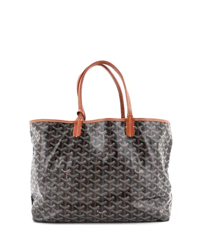 Pre-owned Pre-owned Goyard  Goyard Pm Saint Louis Tote Coated Canvas In Black