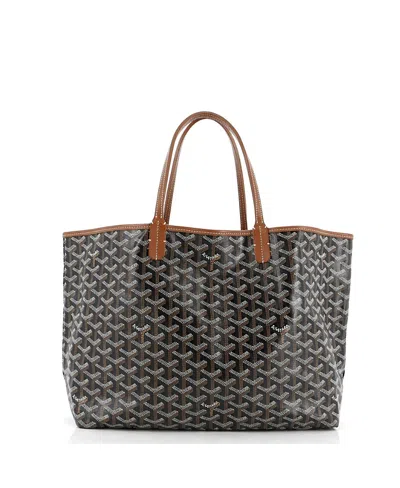 Pre-owned Pre-owned Goyard  Goyard Pm Saint Louis Tote Coated Canvas In Black