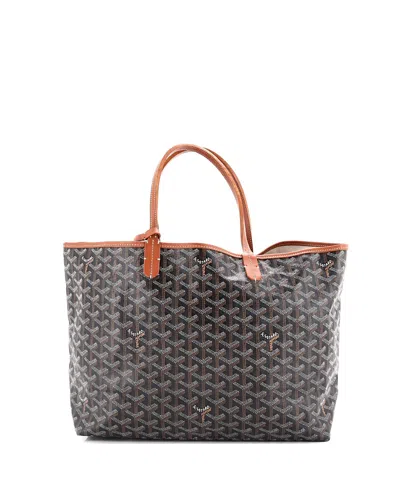 Pre-owned Pre-owned Goyard  Goyard Pm Saint Louis Tote Coated Canvas In Black