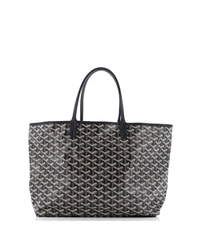 Pre-owned Pre-owned Goyard  Goyard Pm Saint Louis Tote Coated Canvas In Black
