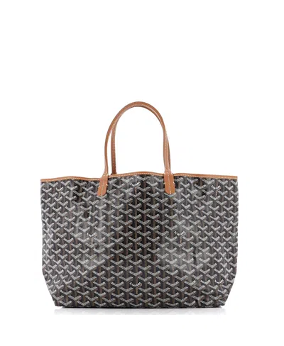 Pre-owned Pre-owned Goyard  Goyard Pm Saint Louis Tote Coated Canvas In Black
