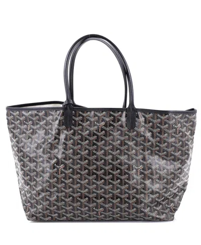 Pre-owned Pre-owned Goyard  Goyard Pm Saint Louis Tote Coated Canvas In Black