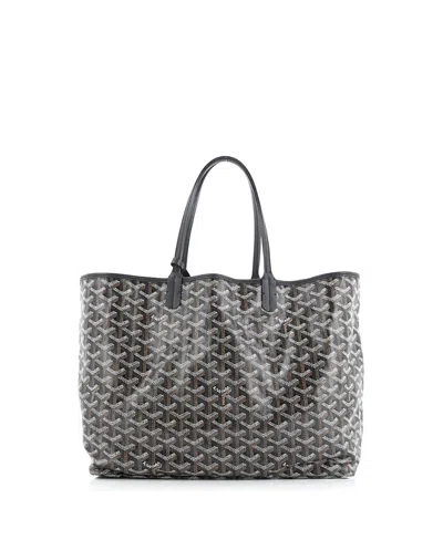 Pre-owned Pre-owned Goyard  Goyard Pm Saint Louis Tote Coated Canvas In Black