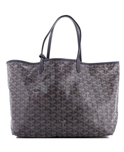 Pre-owned Pre-owned Goyard  Goyard Pm Saint Louis Tote Coated Canvas In Black