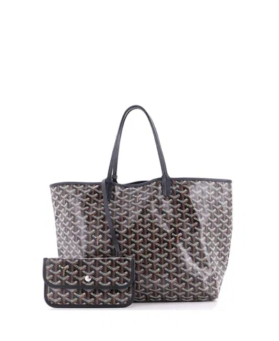 Pre-owned Pre-owned Goyard  Goyard Pm Saint Louis Tote Coated Canvas In Black