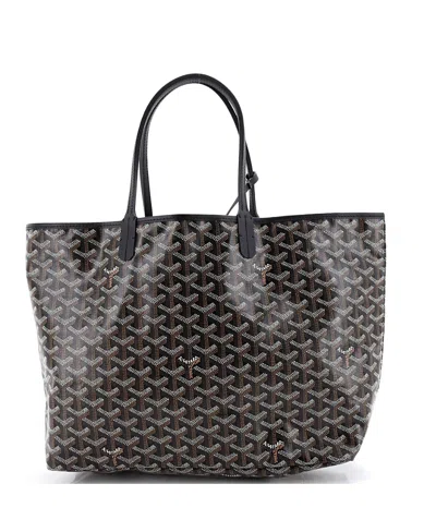 Pre-owned Pre-owned Goyard  Goyard Pm Saint Louis Tote Coated Canvas In Black