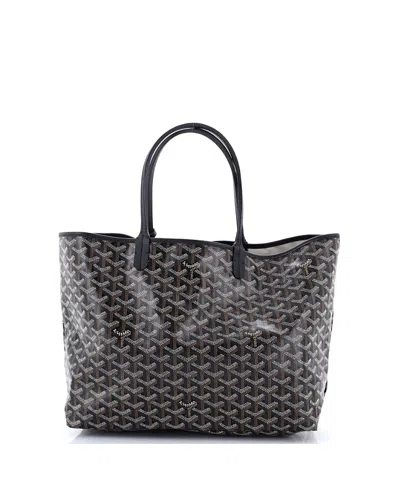 Pre-owned Pre-owned Goyard  Goyard Pm Saint Louis Tote Coated Canvas In Black