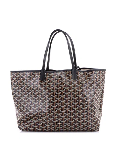 Pre-owned Pre-owned Goyard  Goyard Pm Saint Louis Tote Coated Canvas In Black