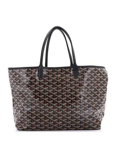 Pre-owned Pre-owned Goyard  Goyard Pm Saint Louis Tote Coated Canvas In Black