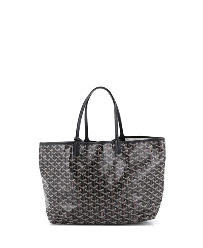 Pre-owned Pre-owned Goyard  Goyard Pm Saint Louis Tote Coated Canvas In Black