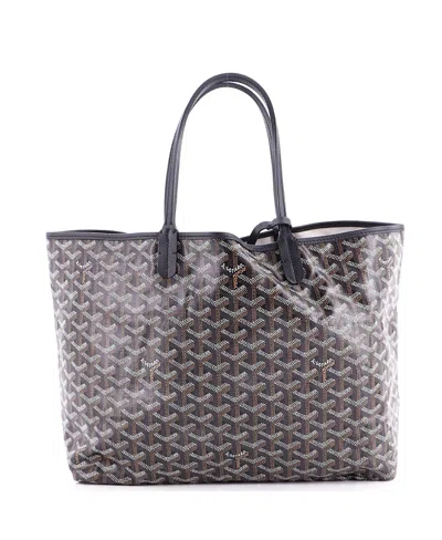 Pre-owned Pre-owned Goyard  Goyard Pm Saint Louis Tote Coated Canvas In Black