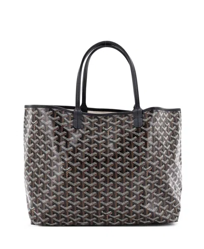 Pre-owned Pre-owned Goyard  Goyard Pm Saint Louis Tote Coated Canvas In Black