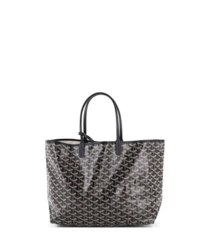 Pre-owned Pre-owned Goyard  Goyard Pm Saint Louis Tote Coated Canvas In Black